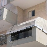 סוכך מרקיזה עם חלק קבוע - סככות נועה