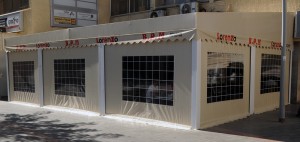 סוכך קבוע בשילוב סגירת חורף - סככות נועה