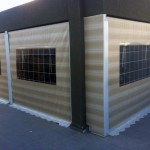 סוכך דופן לסגירת הפרגולה