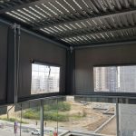 פרגולת אלומיניום כולל סגירת חורף-